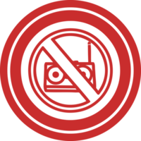 No música circular icono símbolo png