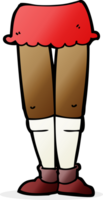 jambes féminines de dessin animé png