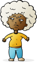 cartoon annoyed old woman png