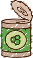 Canned Peas Chalk Drawing png