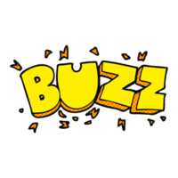 hand drawn cartoon buzz symbol png