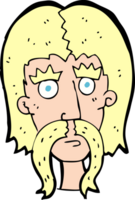 cartone animato uomo con lungo baffi png