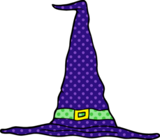 chapeau de sorcière doodle dessin animé png