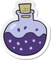 autocollant d'une potion scientifique de dessin animé png