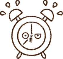 Alarm Clock Charcoal Drawing png