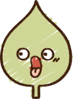 dibujo de tiza de hoja png