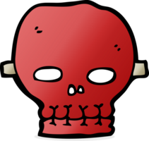 cartoon spooky skull mask png