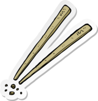 sticker of a cartoon chopsticks png