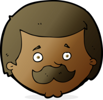 dessin animé, homme, à, moustache png