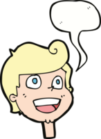 cartoon happy face with speech bubble png