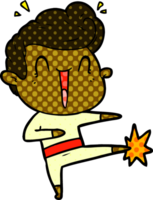 homme excité de dessin animé png