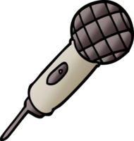 gradient illustration cartoon microphone png