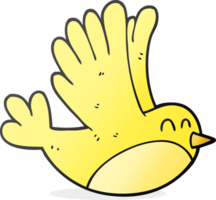 hand dragen tecknad serie fågel png