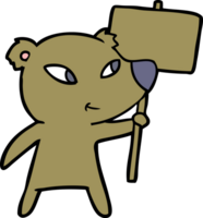 personaje de dibujos animados de oso png