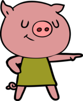glückliches Cartoon-Schwein png