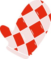 hand drawn cartoon doodle of an oven glove png