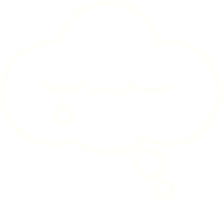 Thought Cloud Chalk Drawing png