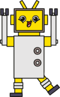 schattig tekenfilm van een robot png