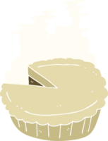 flat color illustration of pie png