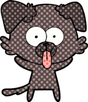 cartoon dog with tongue sticking out png