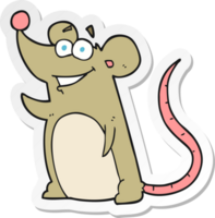 autocollant d'une souris de dessin animé png