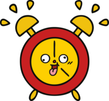 cute cartoon of a alarm clock png