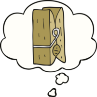 cartoon peg with thought bubble png