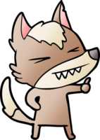 angry wolf cartoon png