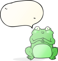 hand drawn speech bubble cartoon funny frog png