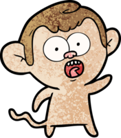 cartoon shocked monkey png