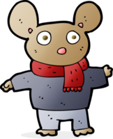 cartoon mouse in clothes png