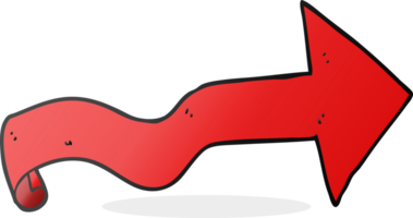 hand drawn cartoon arrow png