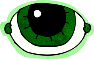 tekenfilm starend oog png