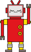 mignonne dessin animé de une robot png