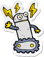 Aufkleber eines Cartoon-Roboters png