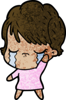 cartoon woman crying png