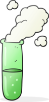 hand drawn cartoon science test tube png