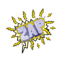 hand speech bubble textured cartoon zap symbol png