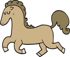 cavalo de desenho animado correndo png