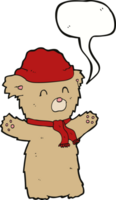 cartoon teddy bear with speech bubble png