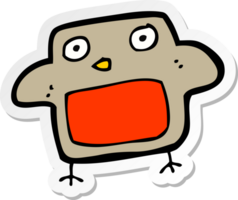 sticker of a cartoon robin png