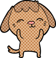 chien de dessin animé heureux png