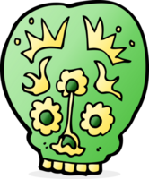 cartoon sugar skull png