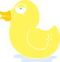 flat color illustration of rubber duck png
