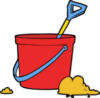 cartoon bucket and spade png