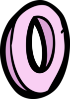 cartoon letter O png