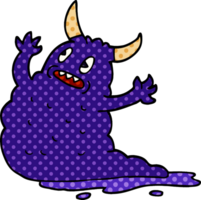 demonio de garabato de dibujos animados png