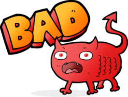 dibujos animados mal pequeño diablo dibujos animados png