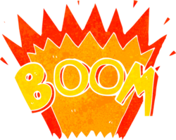 explosion de bande dessinée de dessin animé png