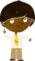 menino de desenho animado com ideia png